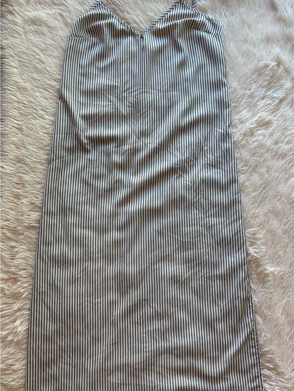 A new day Black and White Striped Dress
